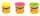 JOVI Soft Dough BLANDIVER neon Knetmasse 3er Schachtel, Neon Farben