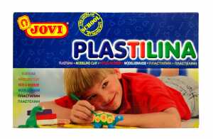 Plastilin Jovi Plastilina Knete Neonfarben 30 Stück in Kartondisplay