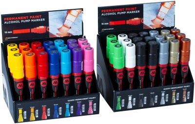 Molotow Sales Display 620PP Alcohol Pump Marker a+b