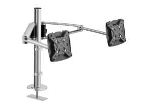 Monitorhalter MY twin arm 2.0 G Kabelloch-& Bohrschraubbefestigung
