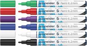 Schneider Acrylmarker Paint-It 310 2mm Etui Set1 6 Stück sortiert