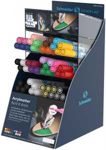 Schneider Acrylmarker Paint-It, 4 mm 52er Display, farbig sortiert