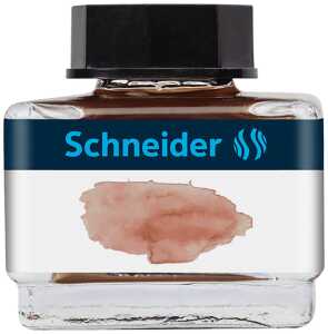Schneider Tintenglas Pastell 15 ml Cognac, flüssige Pastell-Tinte