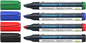 Schneider Whiteboard-Marker Maxx 293 4er Set sortiert, 3+1 Aktion