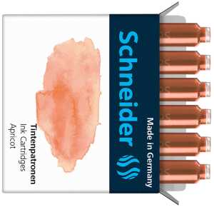 Schneider Tintenpatronen Pastell apricot, 6er Schachtel