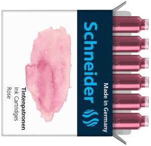 Schneider Tintenpatronen Pastell rose, 6er Schachtel