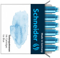 Schneider Tintenpatrone Ice Blue Packung 6 Stück