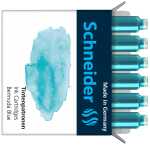 Schneider Tintenpatronen Pastell bermuda blue, 6er Schachtel