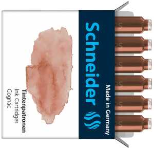 Schneider Tintenpatronen Pastell cognac, 6er Schachtel