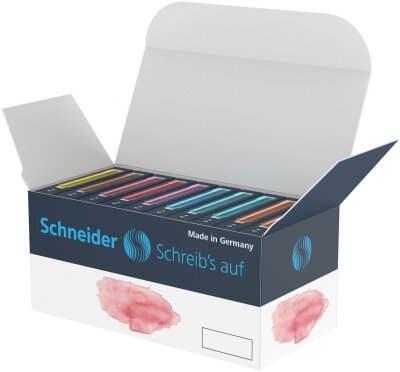 Schneider Tintenpatrone Pastell sortiert 10xPackung 6 Stück