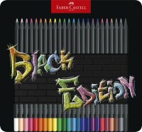 Faber Castell Buntstifte Black Edition 24er Metalletui