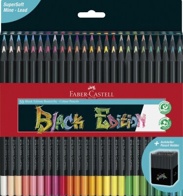 Faber Castell Buntstifte Black Edition 50er Kartonetui