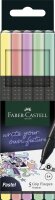 Faber Castell Finepen Grip 0.4 5er Etui pastell