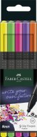 Faber Castell Finepen Grip 0.4 5er Etui neon