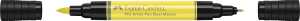 Faber Castell Tuschestift PAP Dual Marker lichtgelb lasier.