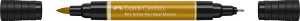 Faber Castell Tuschestift PAP Dual Marker grüngold