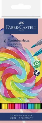 Faber Castell Gofa Aqua Dual Marker Candy Shop 6x