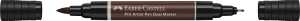 Faber Castell Tuschestift PAP Dual Marker sepia dunkel