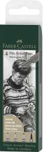 Faber Castell Tuschestift Pitt Artist Pen 4er warmgrau IV