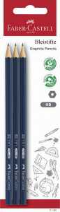Faber Castell Bleistift 1111 HB bunt 3er