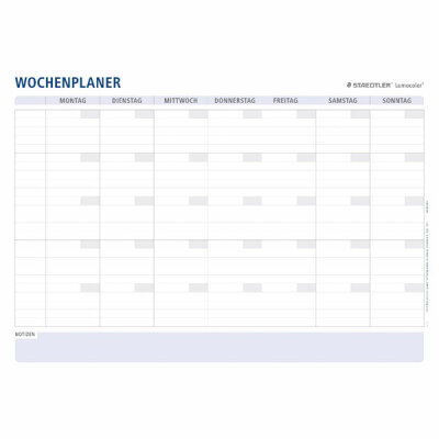 Staedtler Wochenplaner Lumocolor DIN A1