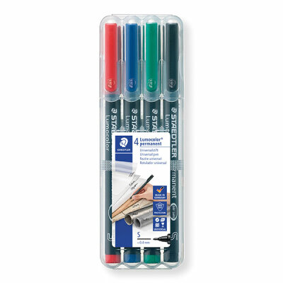 Staedtler Folienstift Lumocolor perm.S 4 ST