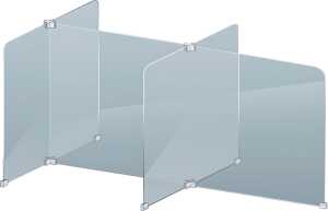 Tröpfchenschutzscheibe 1318x602mm FRANKEN GSWA4 Anbaumodul