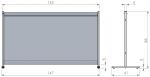 Tischteiler 1470x860mm transparent NOBO 1915548