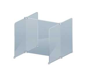 Tröpfchenschutzscheibe 668x602mm FRANKEN GSW2 2er Modul