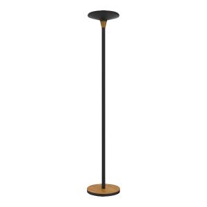 Unilux BALY BAMBOO LED-Deckenfluter schwarz-bambus dimmbar