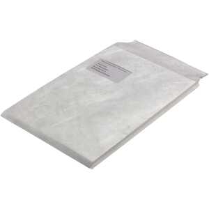 Versandtasche C4 20mm 100ST weiß TYVEK 11807 mit Fenster haftklebend