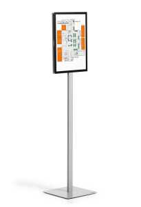Durable Bodenständer A3 d.gr hoch/quer Info Stand BASIC A4