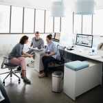 Durable Abfalleimer mit Sensor 12l si aus Edelstahl