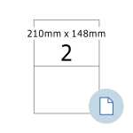 Folienetiketten 210x148,5 weiß
