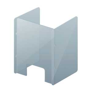 Tröpfchenschutzscheibe 600x700mm FRANKEN SSW6070S mit Seitenteilen