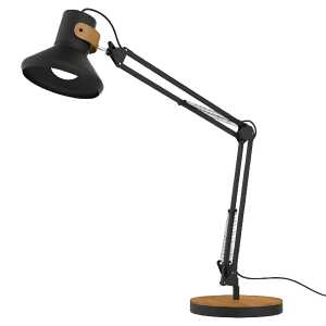 Unilux BAYA BAMBOO LED-Tischleuchte schwarz-bambus, Gelenkarm