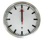 UNILUX Funkuhr STATION 35cm Stahl