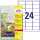 Wetterfeste Etiketten (A4, 480 Stück, ablösbar, 33,9 x 63,5 mm) weiß