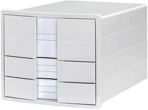 HAN Schubladenbox IMPULS A4/C4 3 geschloss Schublad inkl. Einsatz weiß