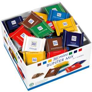 RITTER SPORT Schokolade Mini ca. 84 Einzelportionen à 16,67 g sortiert
