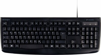 Kensington Pro Fit Ergo-Tastatur - abwaschbar, schwarz