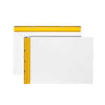 Schreibplatte A4 Alu grau/ws HANSA 1200100