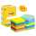 Post-it Haftnotizblock Energetic 76 x 76 mm 8+4 Block x 100 Blatt sort