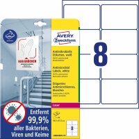 Avery Zweckform L8004REV-10 Antimikrobielle Etiketten -...