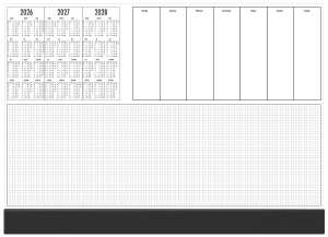 2025 Güss Abreiß-Schreibunterlage 60x40cm 1-farbig bedruk Kantenschutz