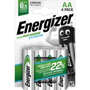 ENERGIZER Akku Rechargeable Extreme Mignon 1,2Volt 2300mAh 4 Stück