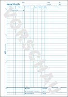 Avery Zweckform 1226 Kassenbuch - EDV-gerecht, A4, Recycling, Blaupapier, 100 Blatt