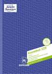 Kassenbuch EDV-gerecht, Recycling, A4, Blaupapier, 100 Blatt
