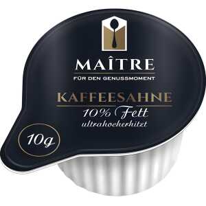 MAITRE Kaffeesahne 10% - 240 Portionen à 10 g