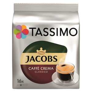 Kaffeekapseln CaffeCrema Classico 16ST JACOBS 4031510 Tassimo